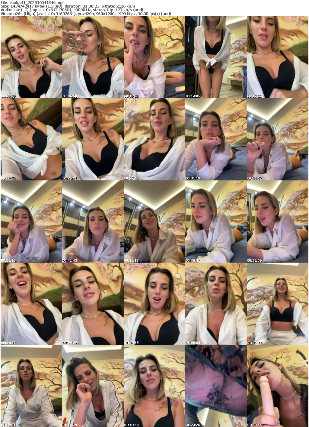 Preview thumb from soulgirl1 on 2023-10-04 @ bongacams