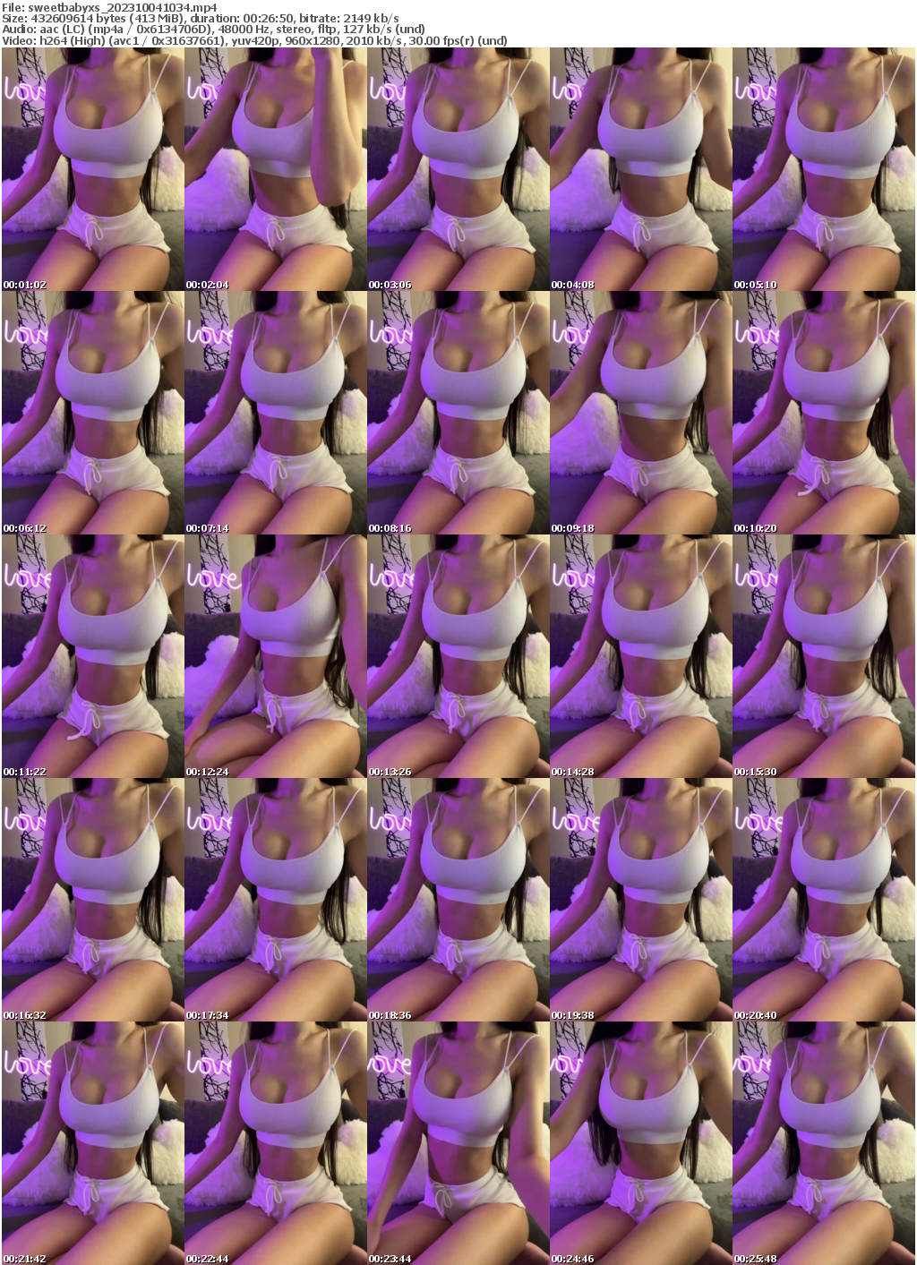 Preview thumb from sweetbabyxs on 2023-10-04 @ bongacams