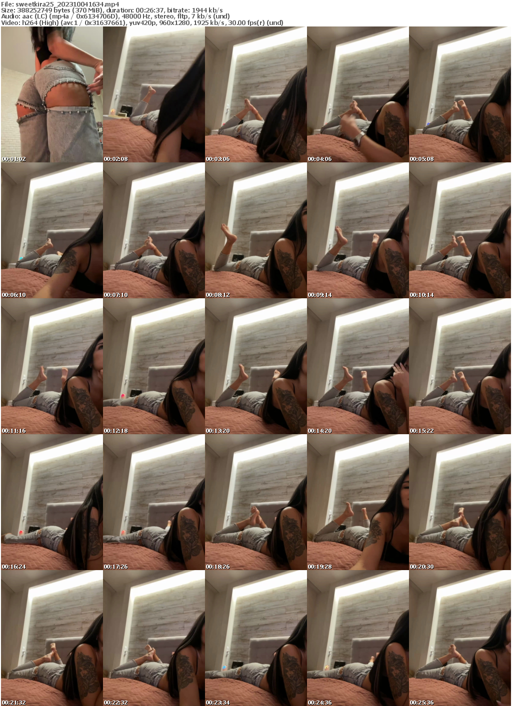 Preview thumb from sweetkira25 on 2023-10-04 @ bongacams