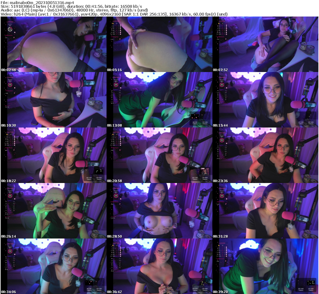 Preview thumb from malinabo0m on 2023-10-05 @ bongacams