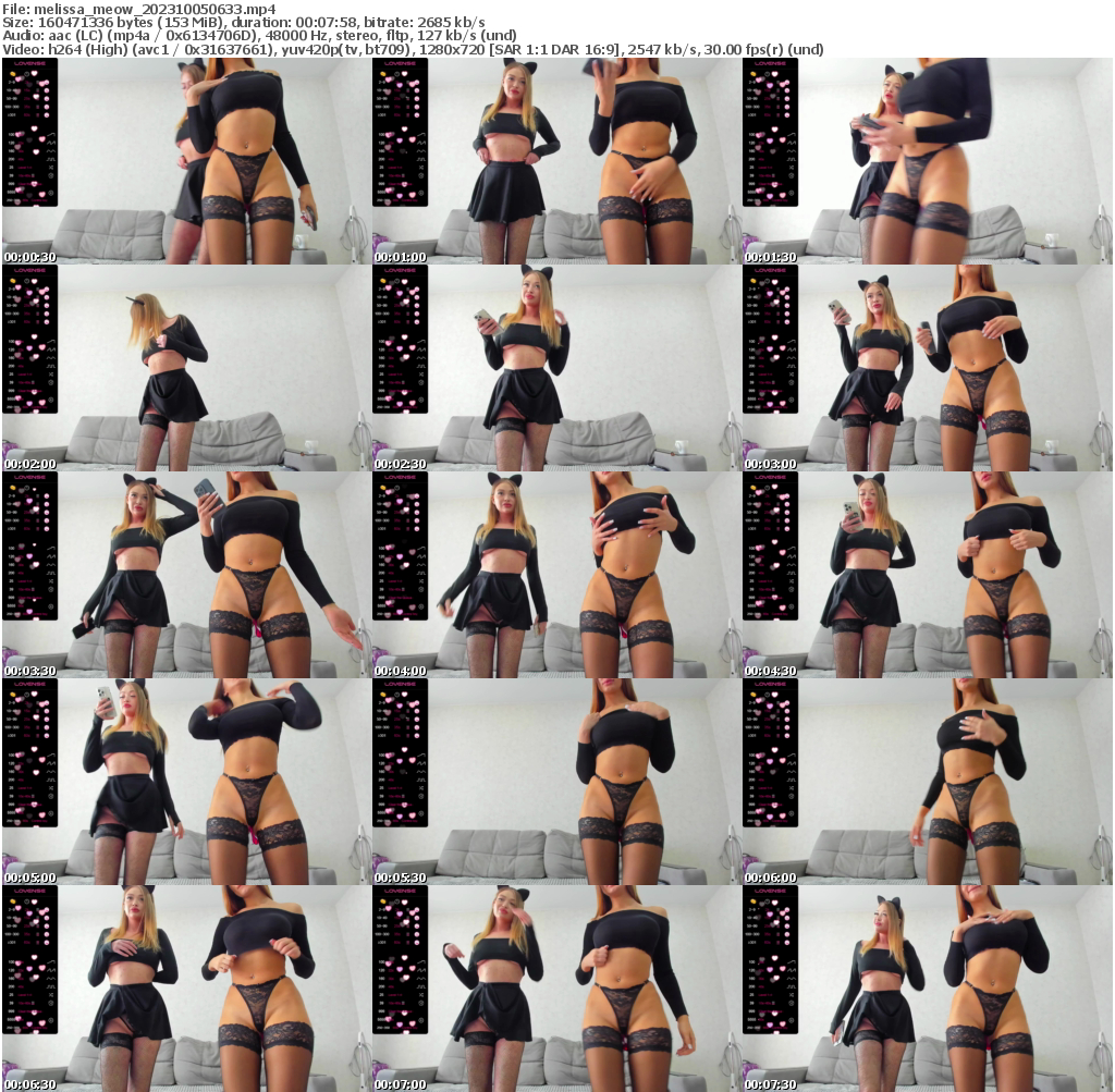 Preview thumb from melissa_meow on 2023-10-05 @ bongacams