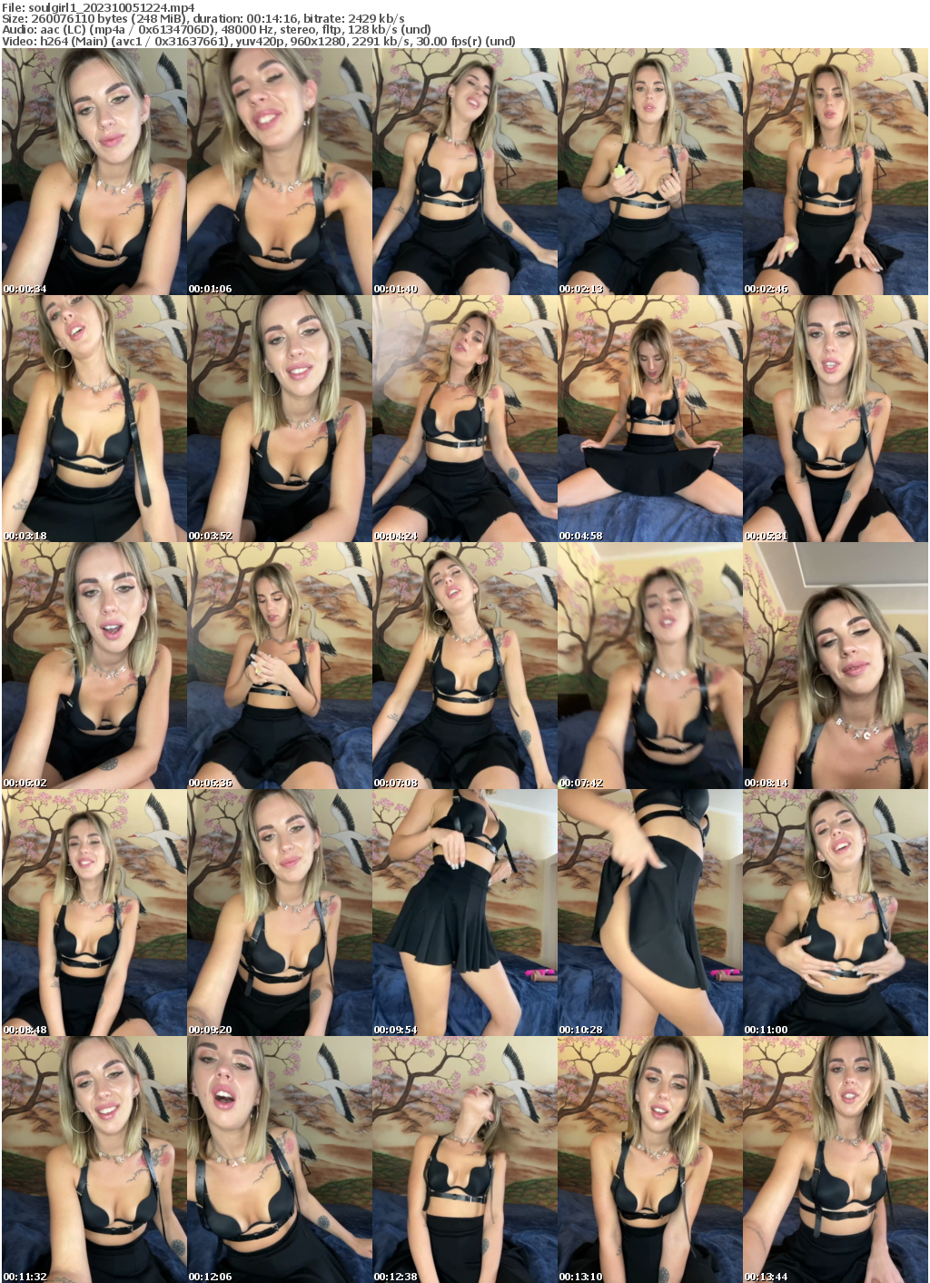 Preview thumb from soulgirl1 on 2023-10-05 @ bongacams