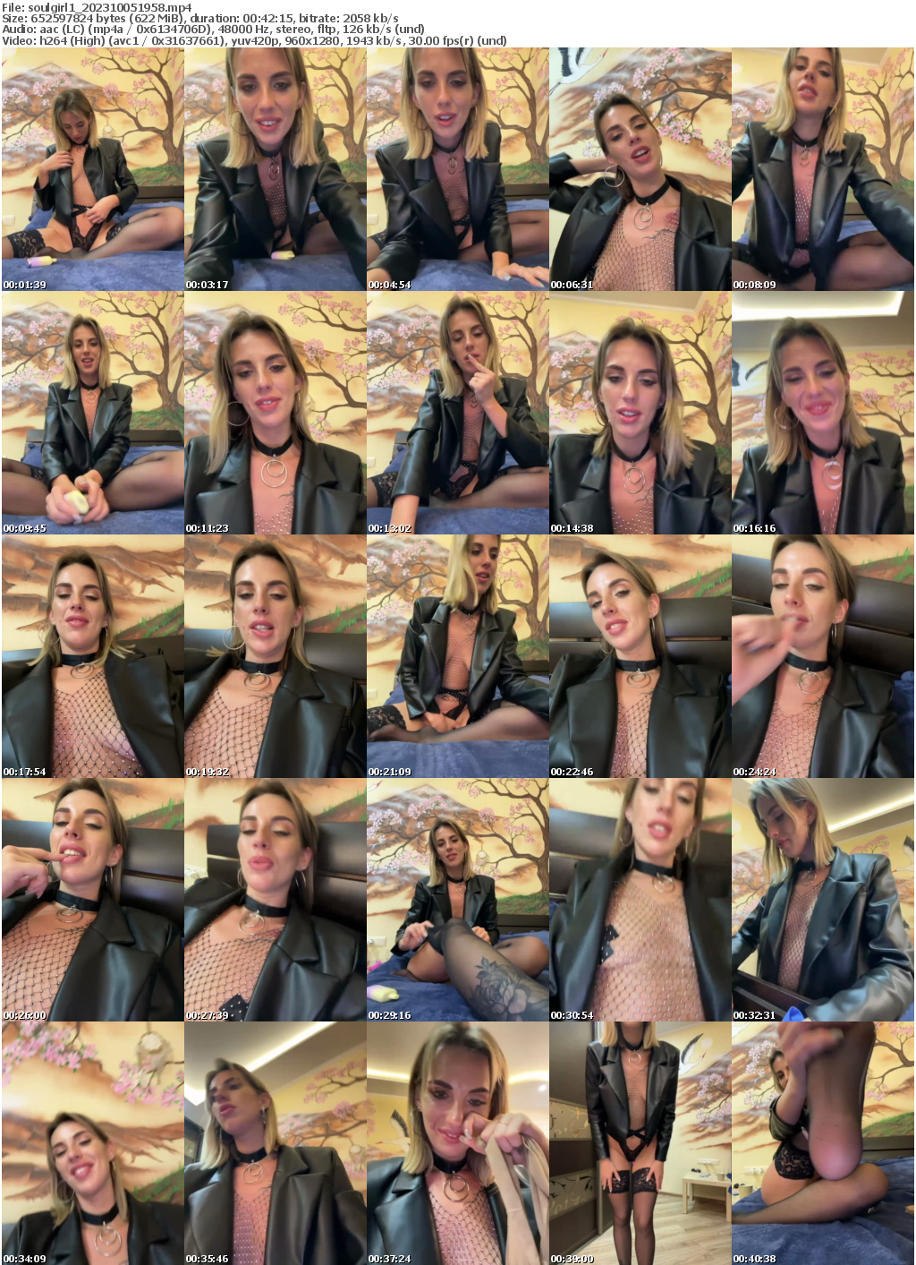 Preview thumb from soulgirl1 on 2023-10-05 @ bongacams