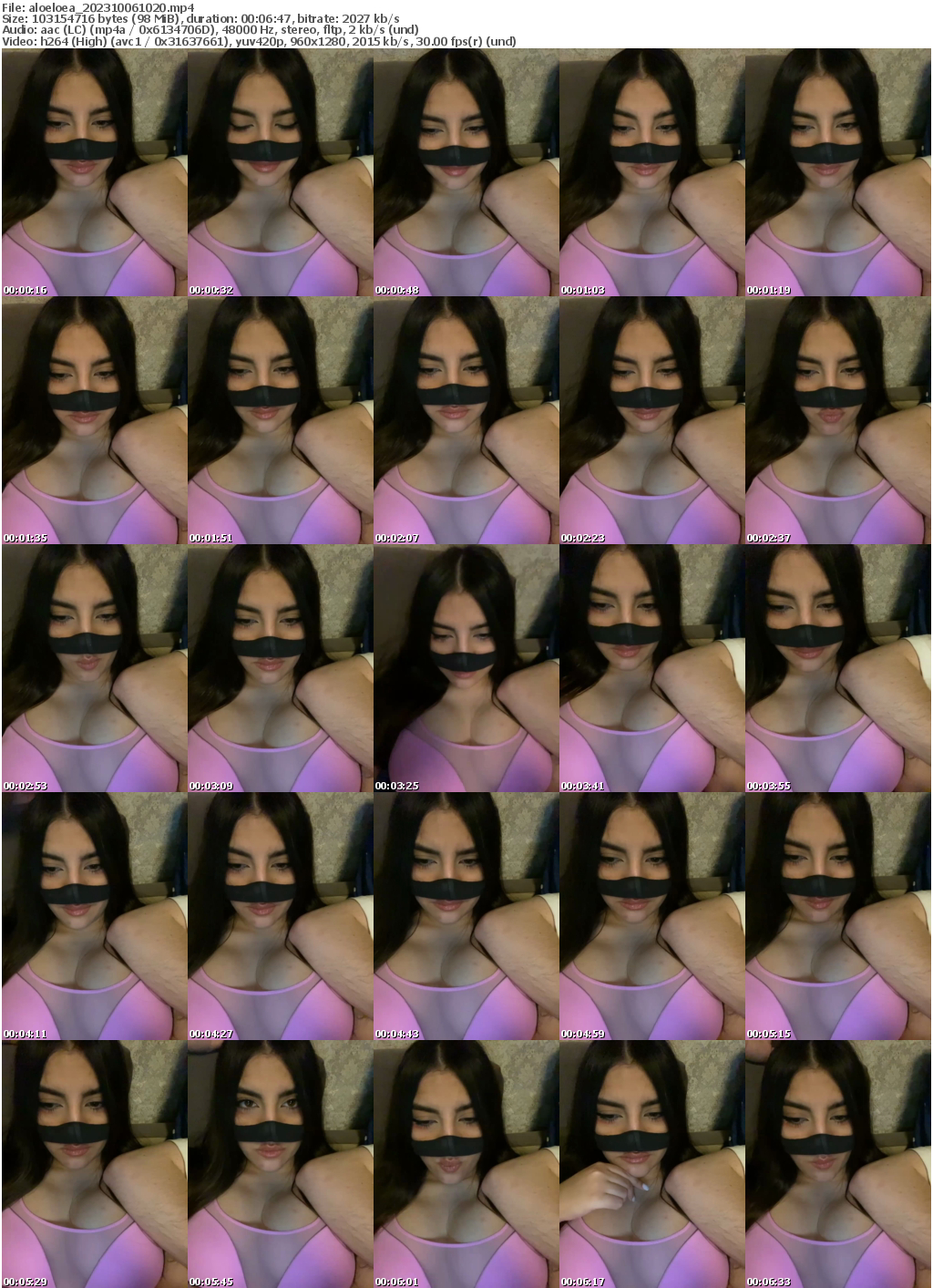 Preview thumb from aloeloea on 2023-10-06 @ bongacams