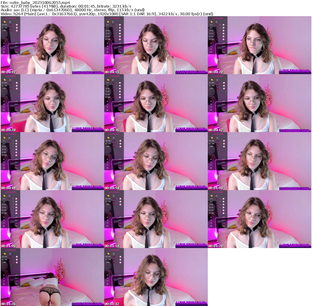 Preview thumb from cutie_baby on 2023-10-06 @ bongacams