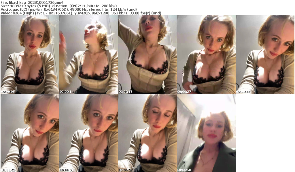 Preview thumb from likachkaa on 2023-10-06 @ bongacams