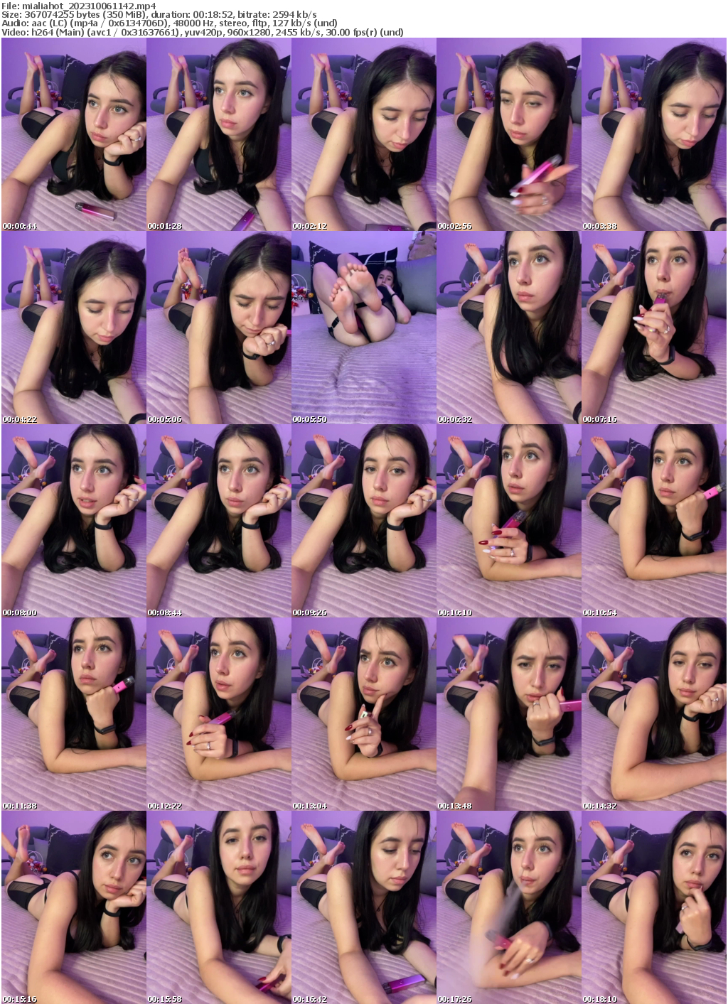 Preview thumb from mialiahot on 2023-10-06 @ bongacams