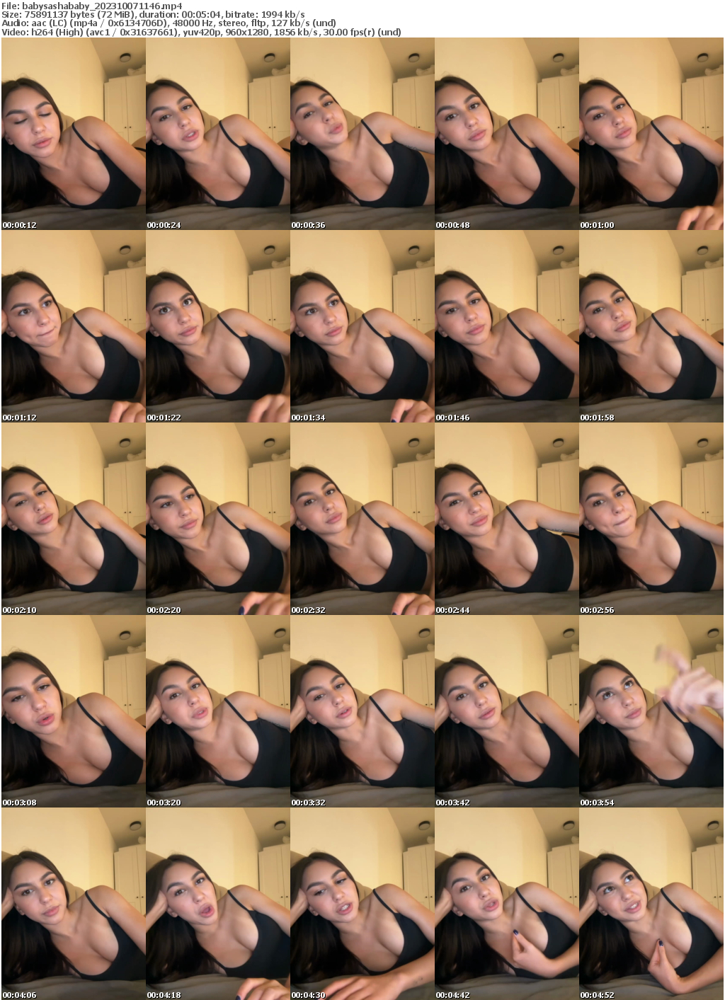 Preview thumb from babysashababy on 2023-10-07 @ bongacams