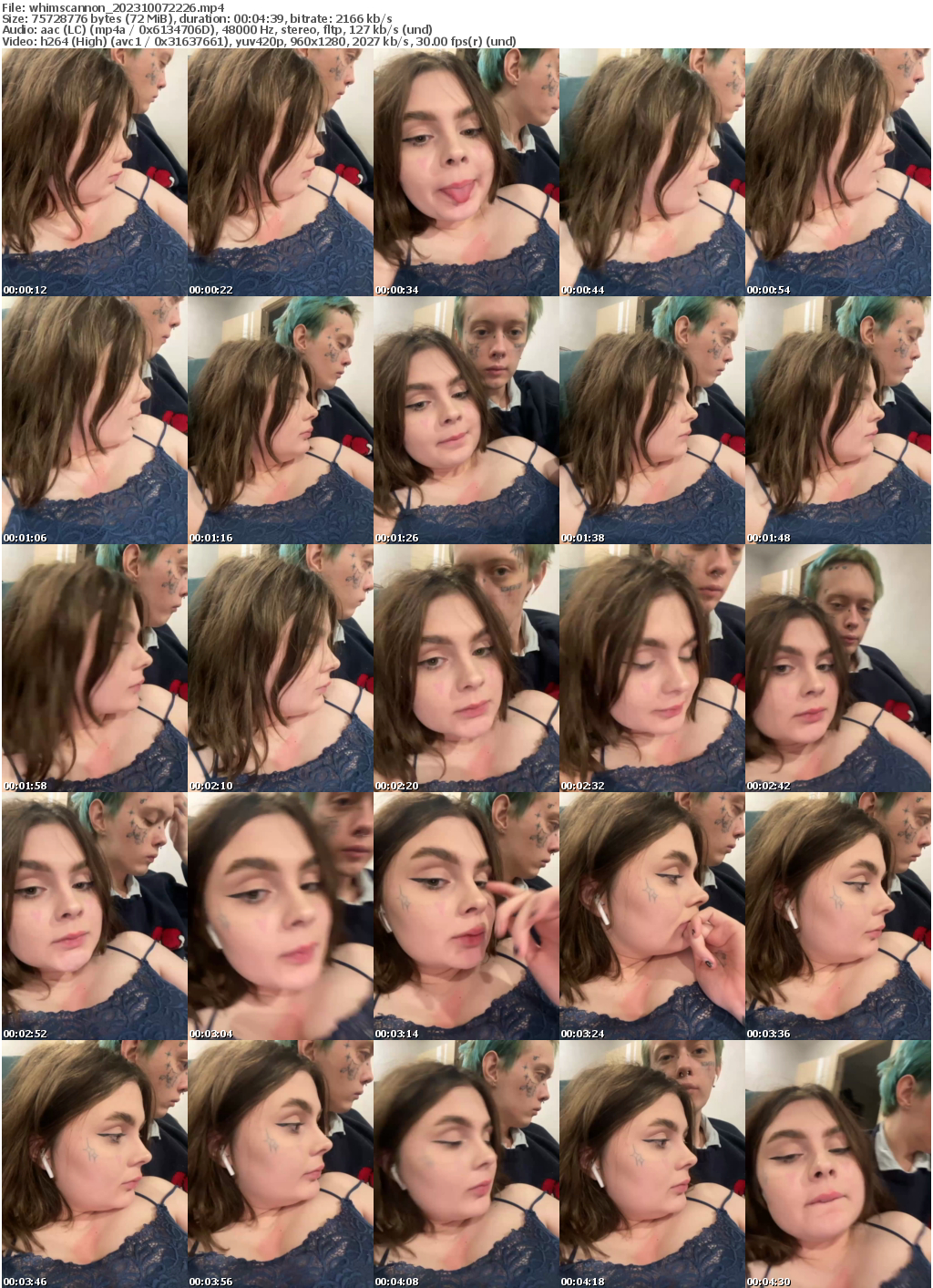 Preview thumb from whimscannon on 2023-10-07 @ bongacams