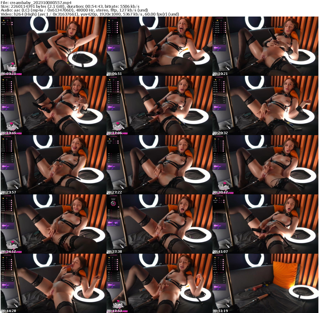 Preview thumb from creambaby on 2023-10-08 @ bongacams