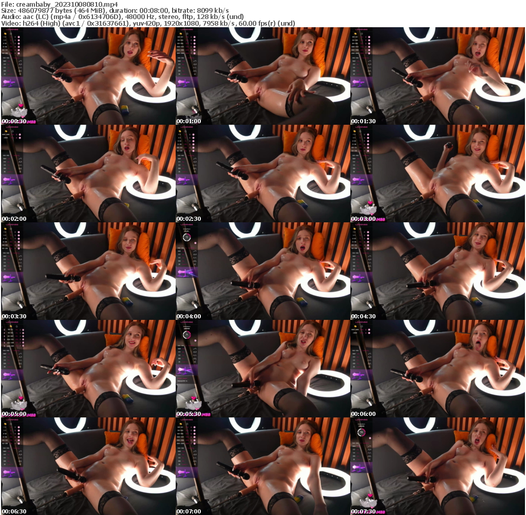 Preview thumb from creambaby on 2023-10-08 @ bongacams