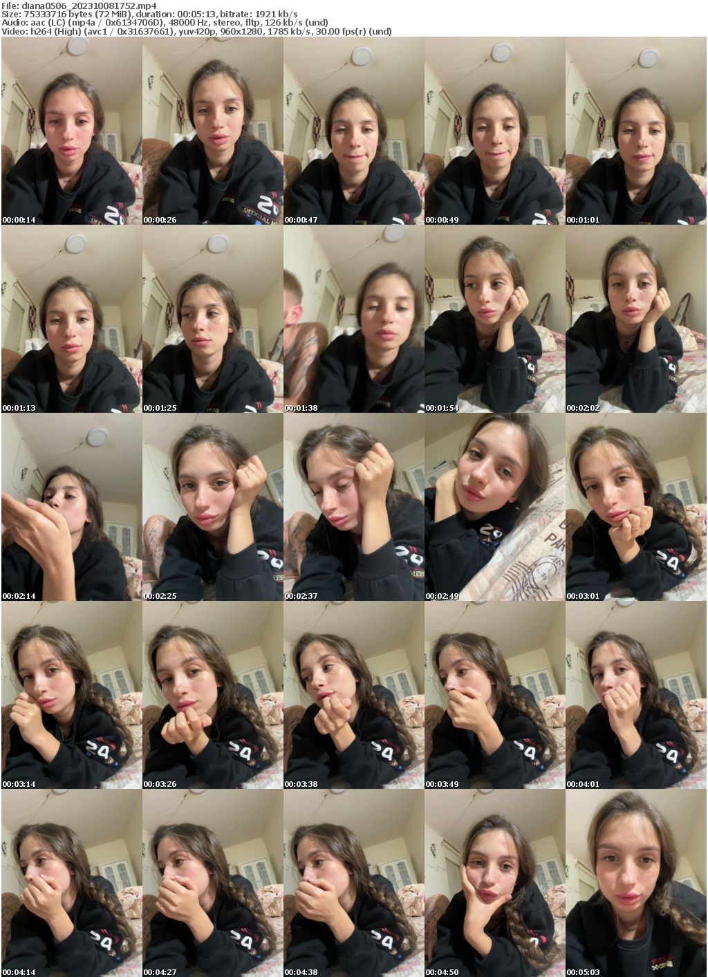 Preview thumb from diana0506 on 2023-10-08 @ bongacams