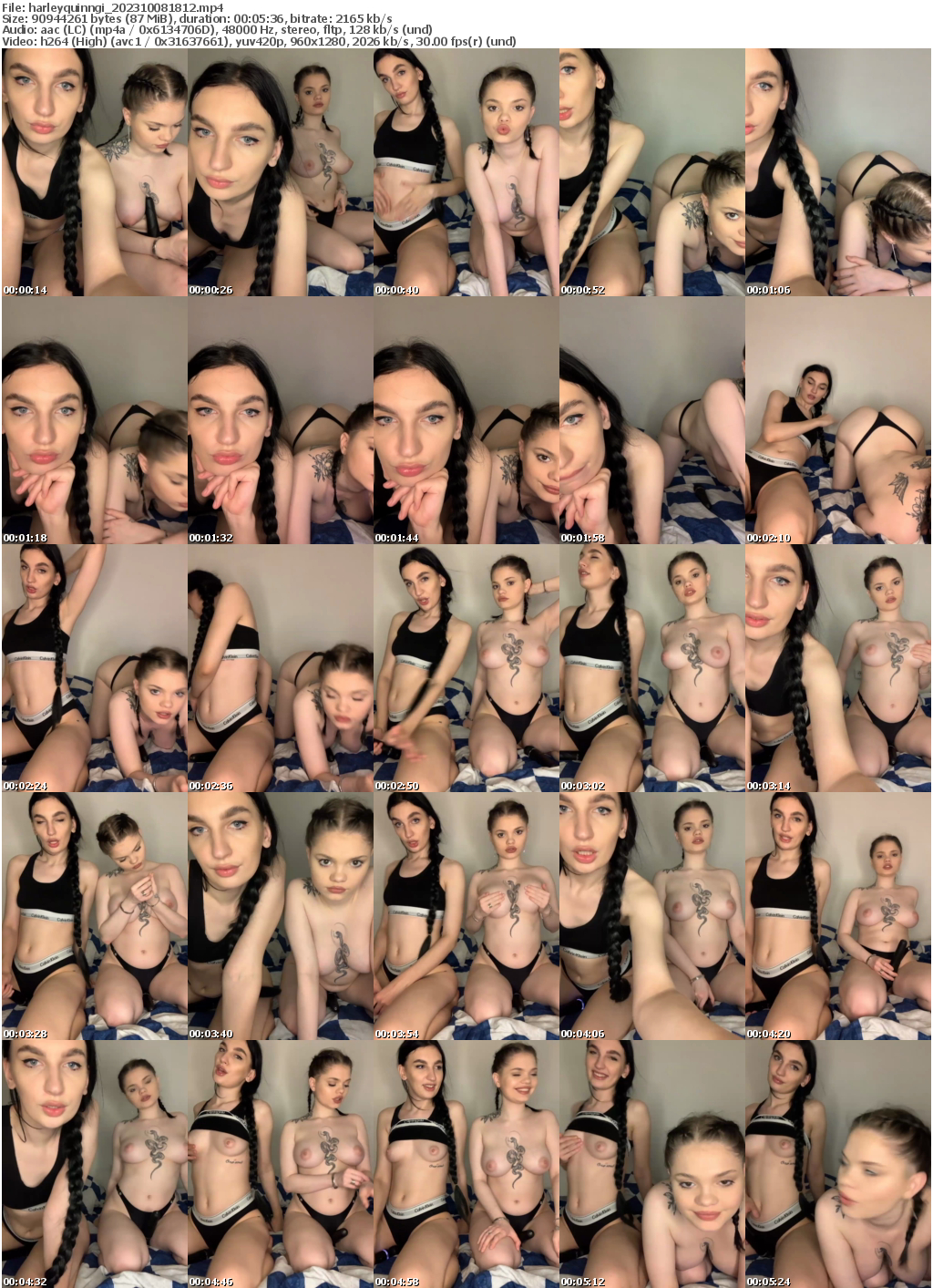 Preview thumb from harleyquinngi on 2023-10-08 @ bongacams
