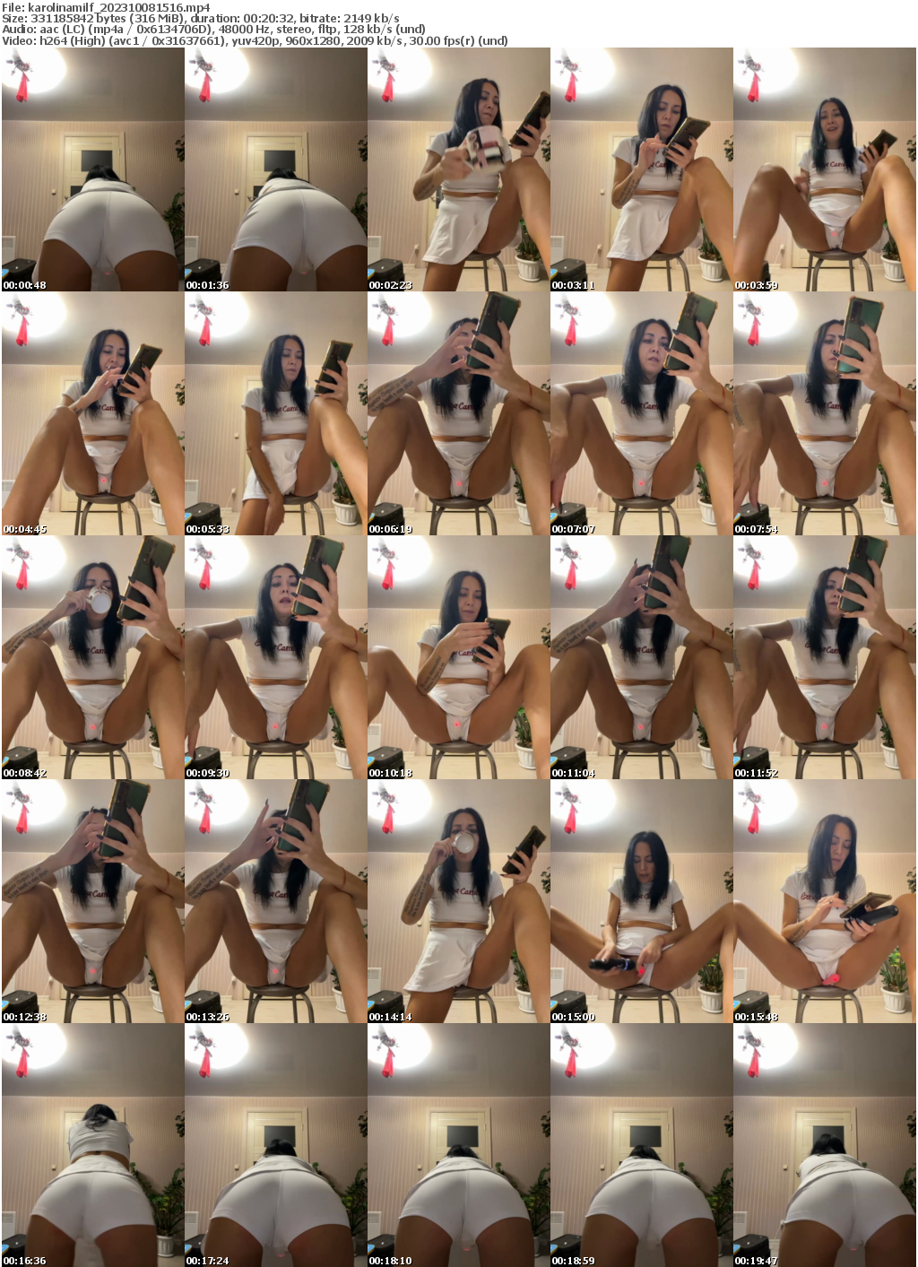 Preview thumb from karolinamilf on 2023-10-08 @ bongacams