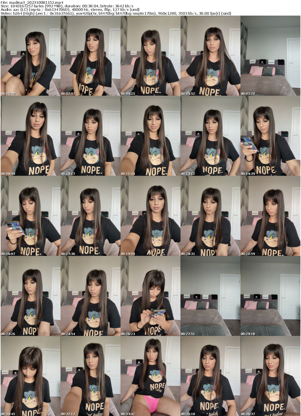 Preview thumb from madina3 on 2023-10-08 @ bongacams