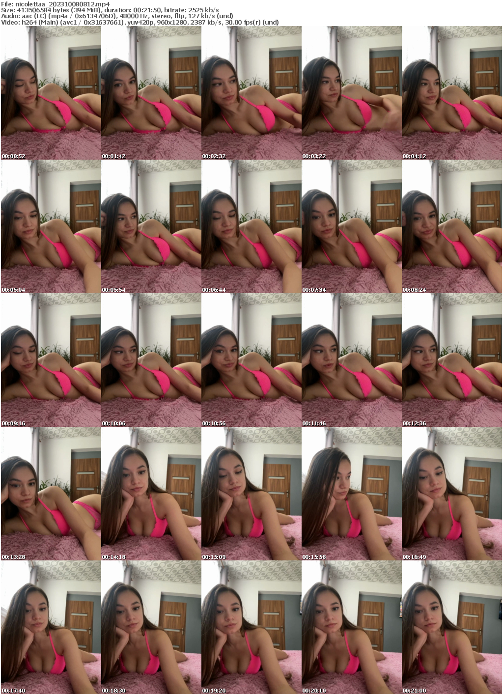 Preview thumb from nicolettaa on 2023-10-08 @ bongacams