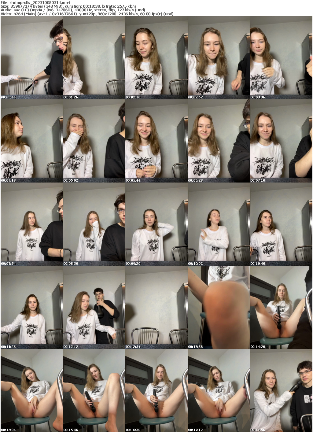 Preview thumb from shrimprolls on 2023-10-08 @ bongacams