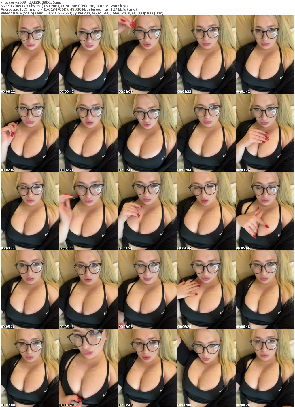 Preview thumb from sonya699 on 2023-10-08 @ bongacams