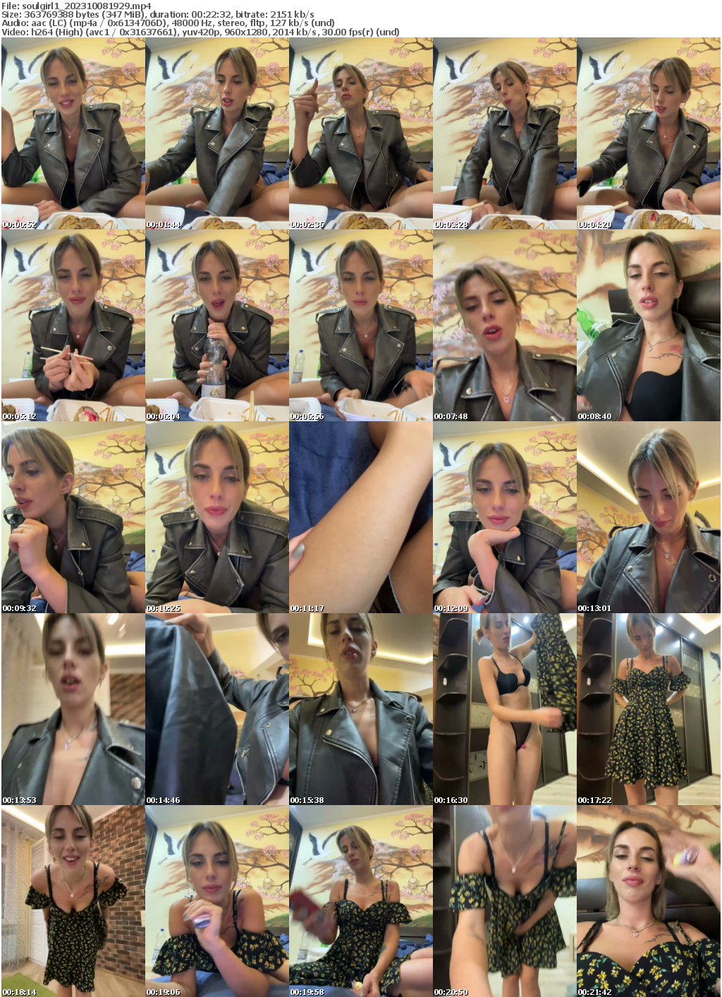 Preview thumb from soulgirl1 on 2023-10-08 @ bongacams