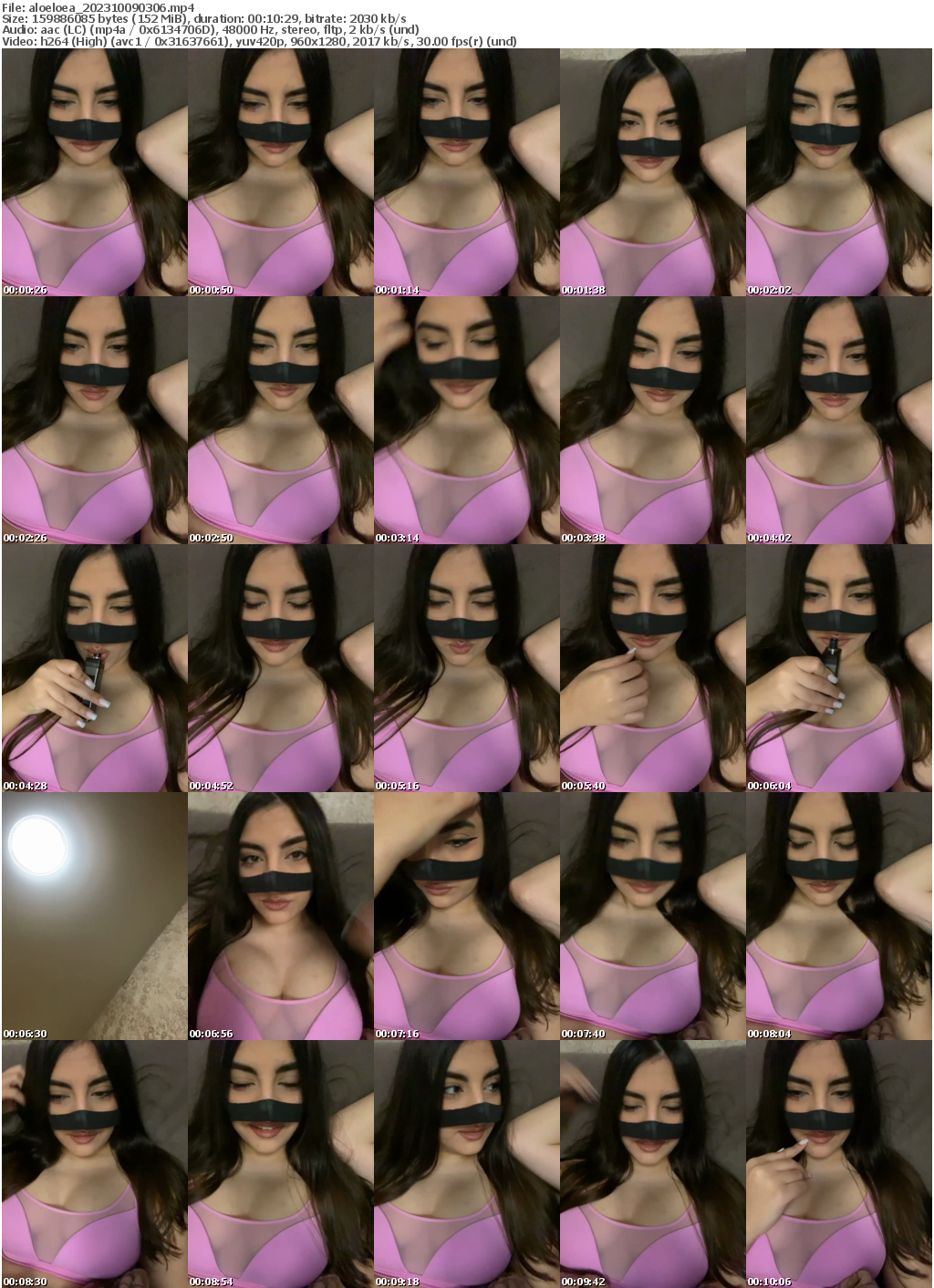 Preview thumb from aloeloea on 2023-10-09 @ bongacams