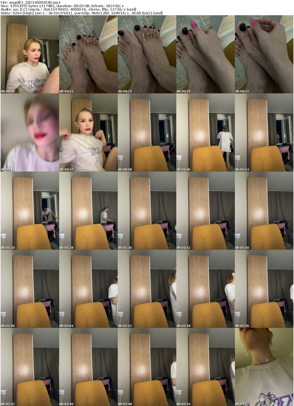 Preview thumb from angelll3 on 2023-10-09 @ bongacams