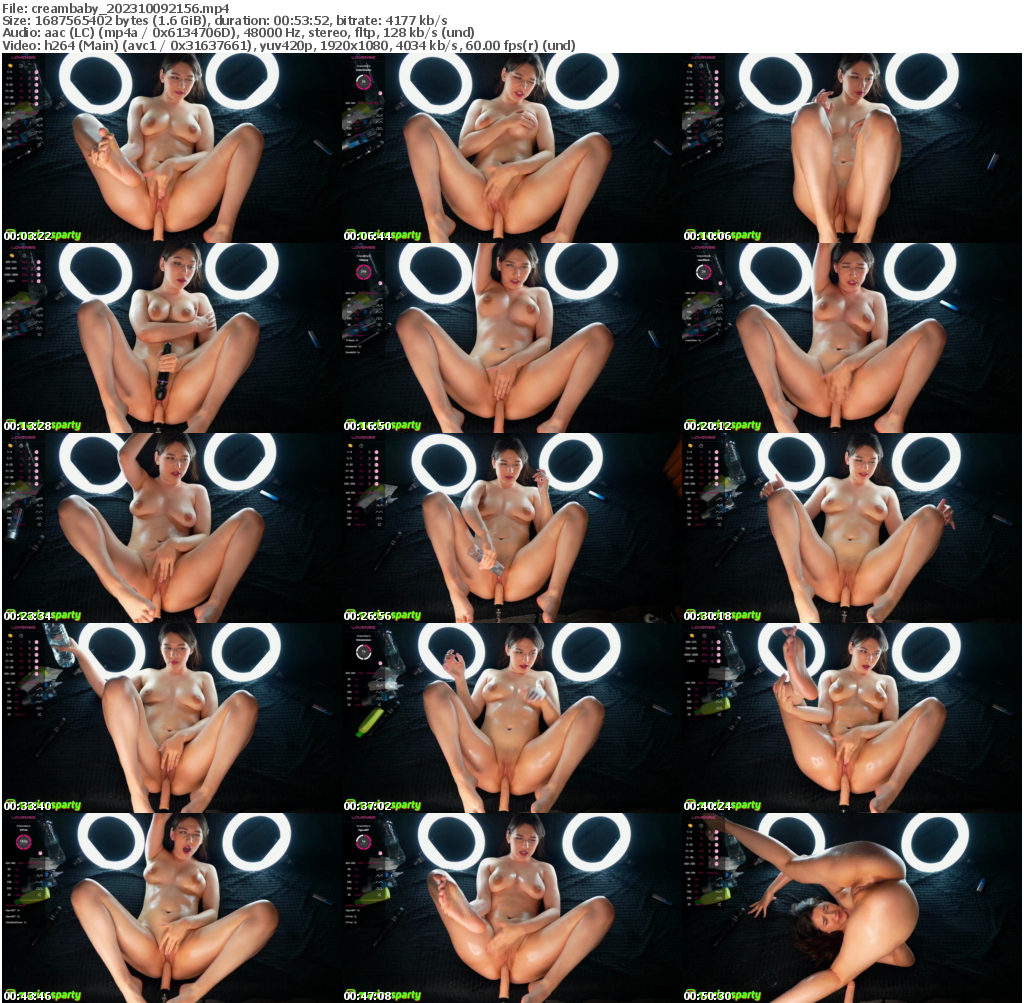 Preview thumb from creambaby on 2023-10-09 @ bongacams