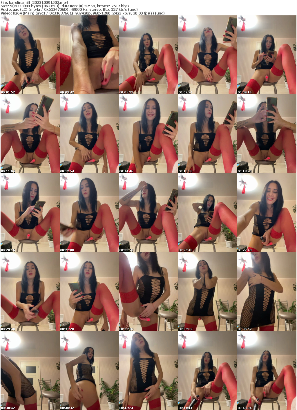 Preview thumb from karolinamilf on 2023-10-09 @ bongacams