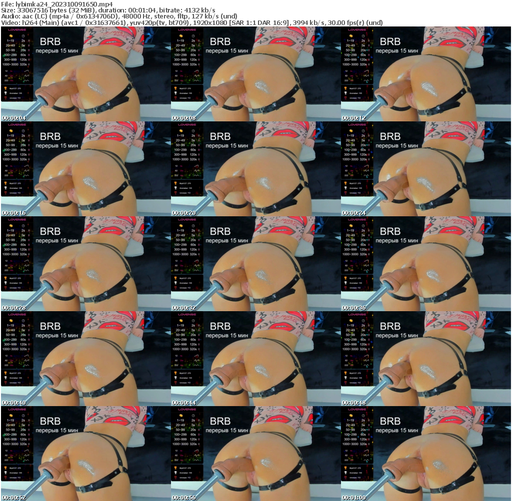 Preview thumb from lybimka24 on 2023-10-09 @ bongacams