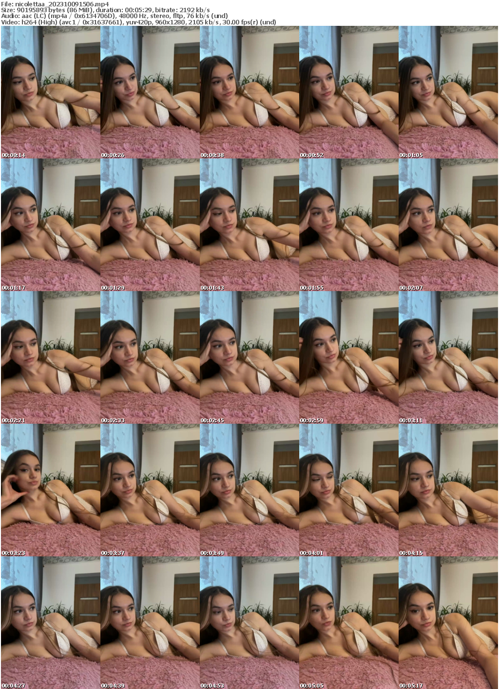 Preview thumb from nicolettaa on 2023-10-09 @ bongacams