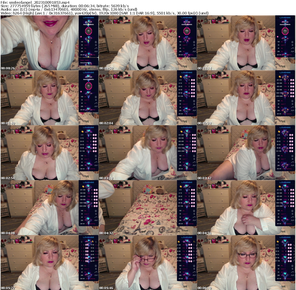 Preview thumb from smileofangel on 2023-10-09 @ bongacams