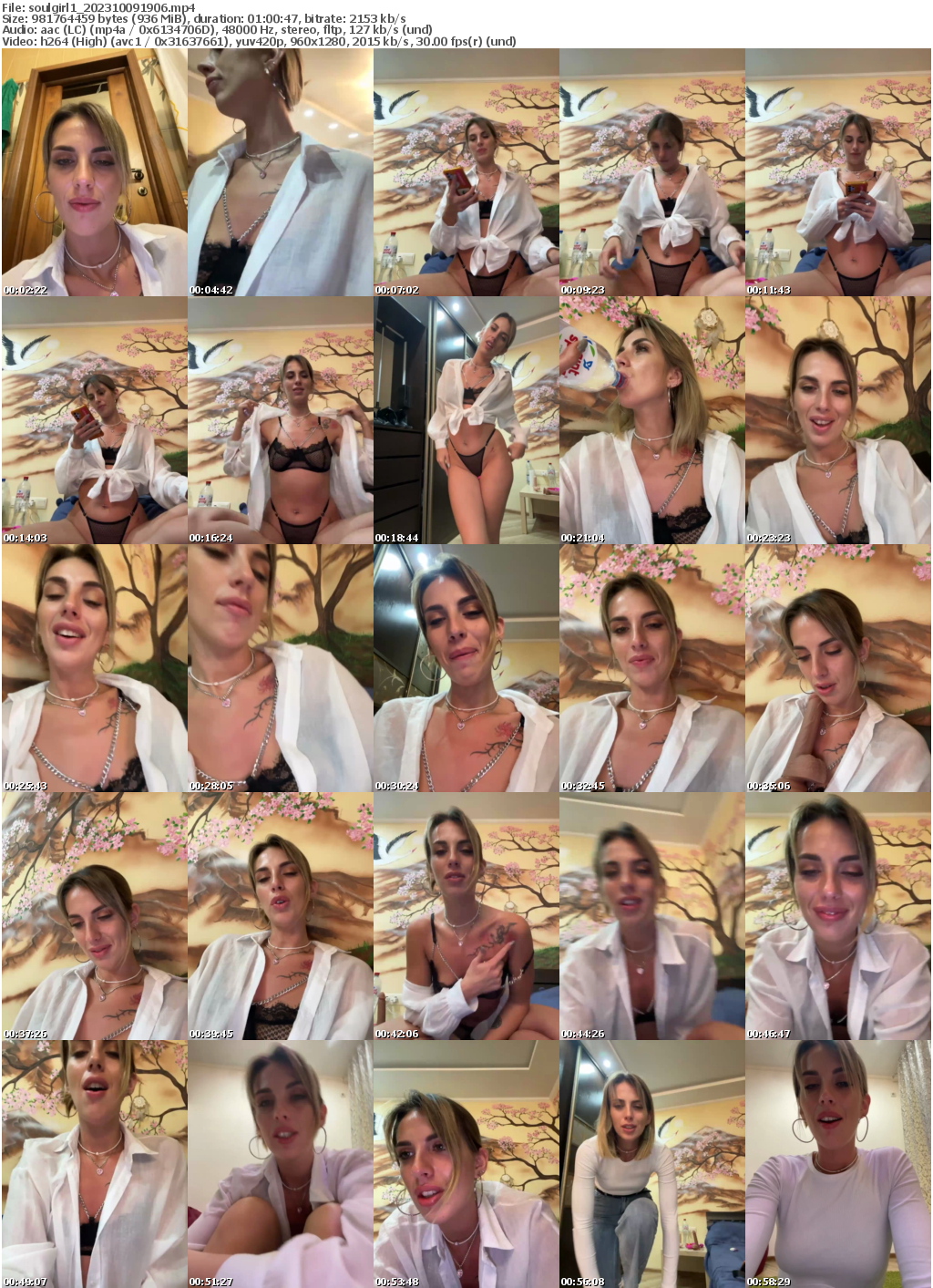 Preview thumb from soulgirl1 on 2023-10-09 @ bongacams