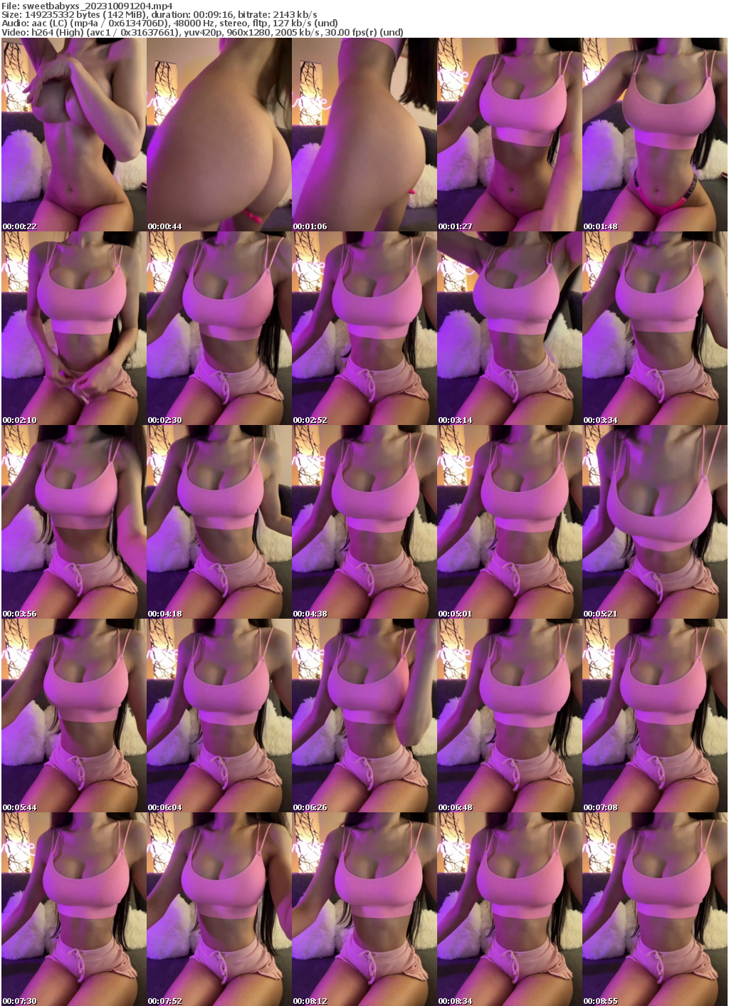 Preview thumb from sweetbabyxs on 2023-10-09 @ bongacams