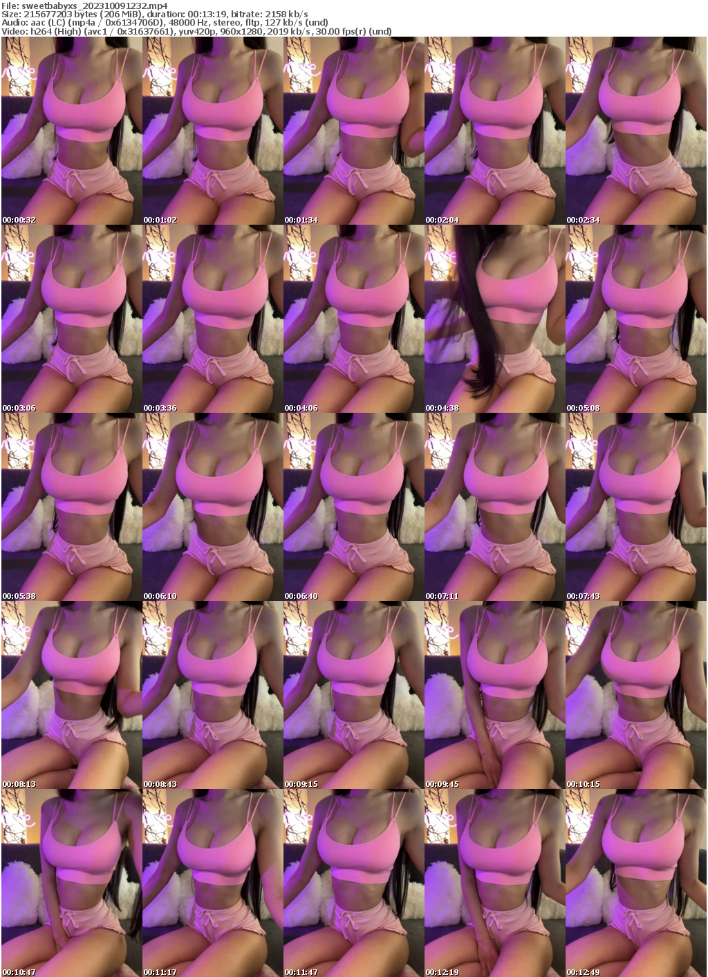 Preview thumb from sweetbabyxs on 2023-10-09 @ bongacams