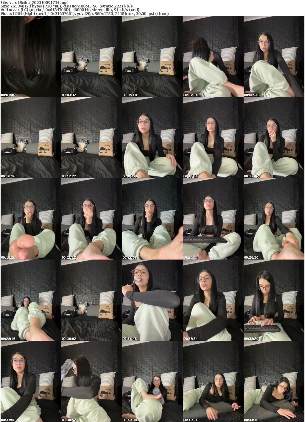 Preview thumb from vero19nika on 2023-10-09 @ bongacams