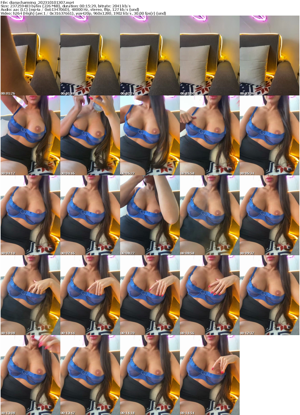 Preview thumb from dianacharming on 2023-10-10 @ bongacams