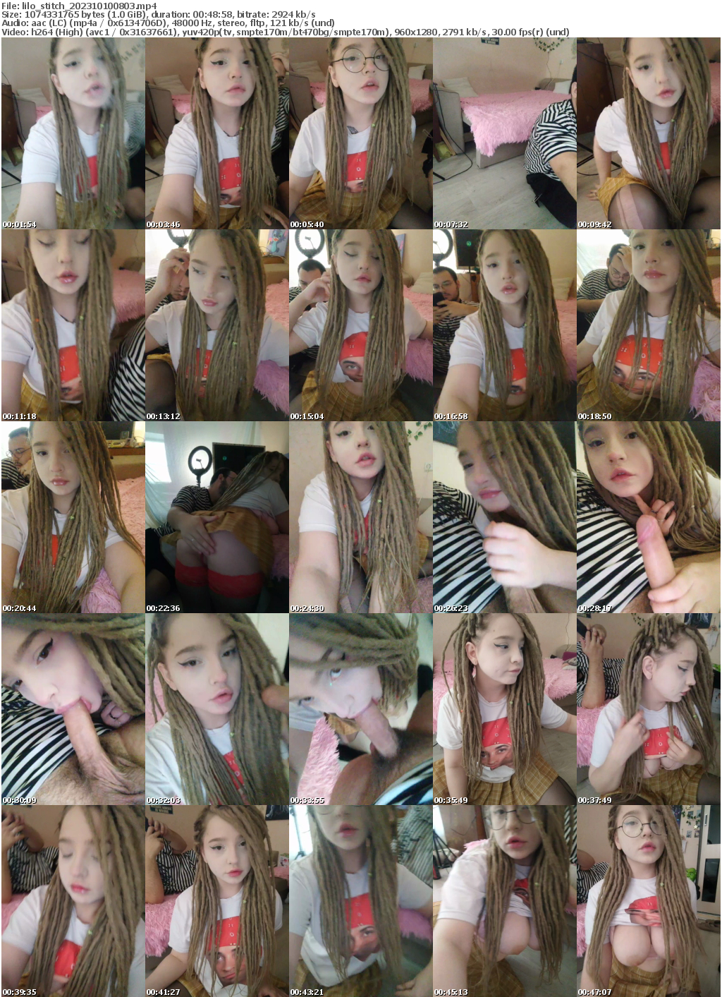 Preview thumb from lilo_stitch on 2023-10-10 @ bongacams