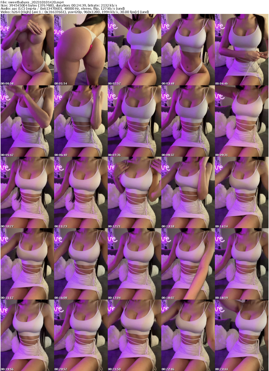 Preview thumb from sweetbabyxs on 2023-10-10 @ bongacams