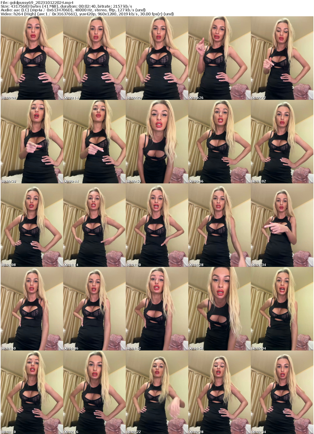 Preview thumb from goldpussy69 on 2023-10-12 @ bongacams