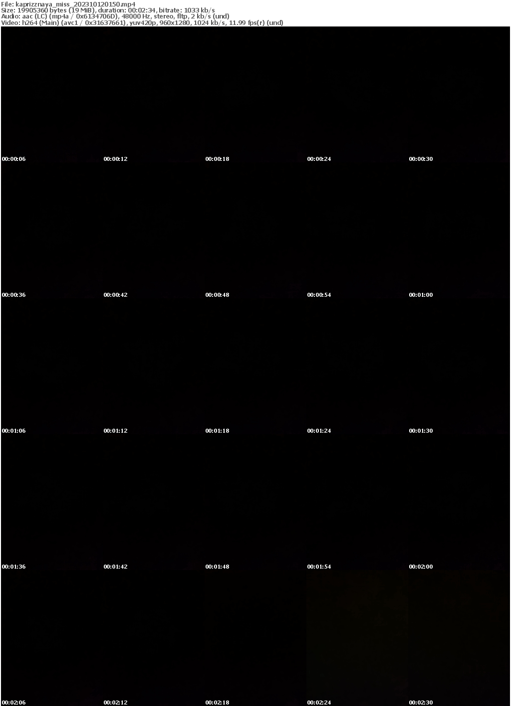 Preview thumb from kaprizznaya_miss on 2023-10-12 @ bongacams