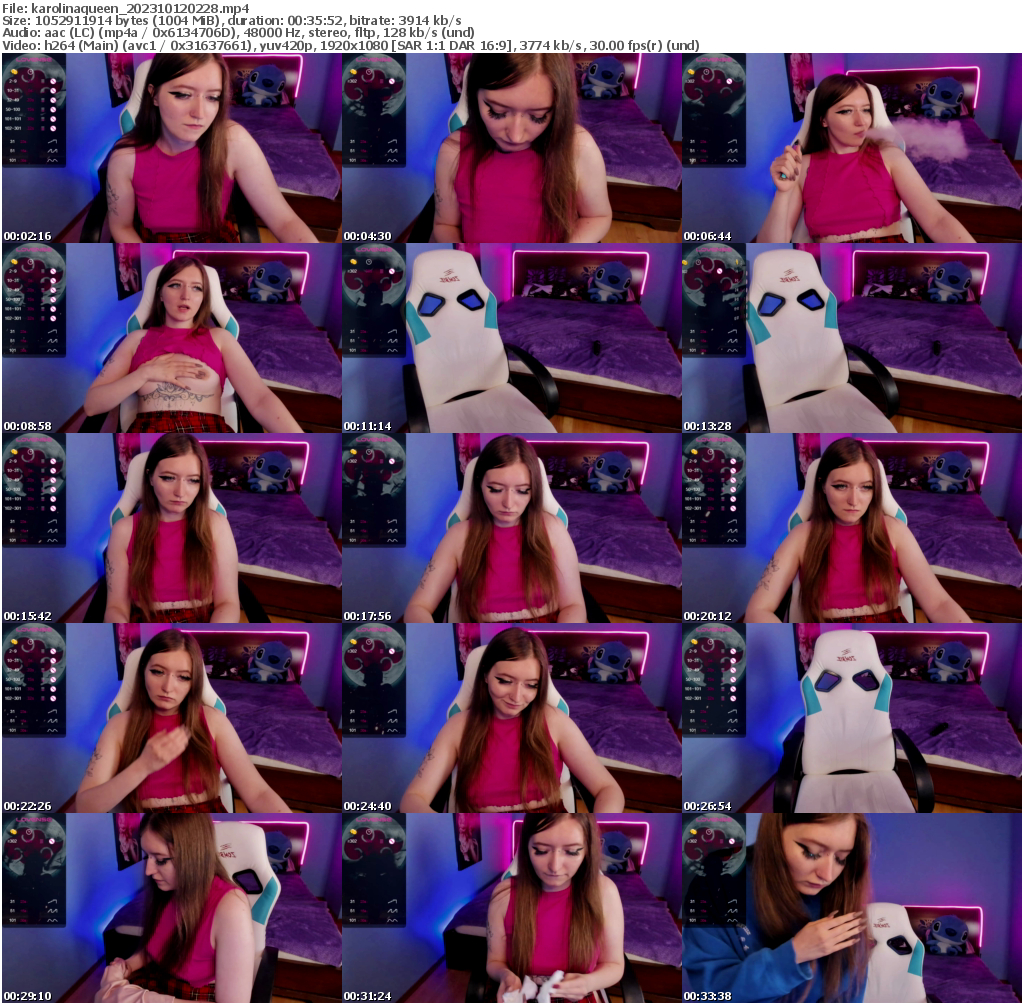 Preview thumb from karolinaqueen on 2023-10-12 @ bongacams