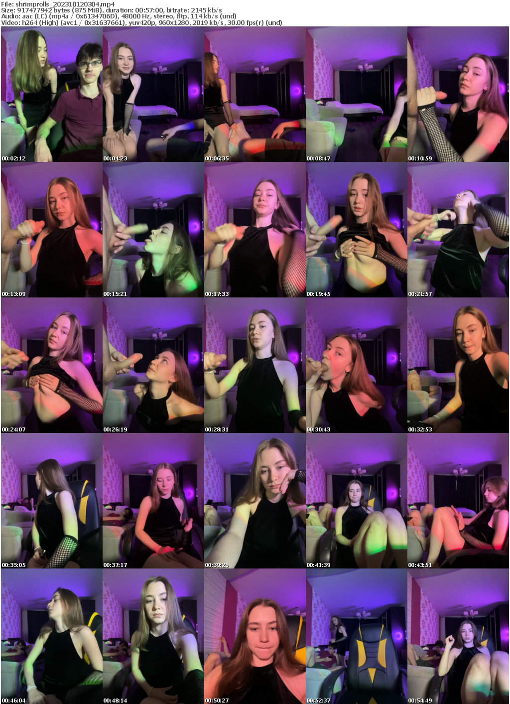 Preview thumb from shrimprolls on 2023-10-12 @ bongacams