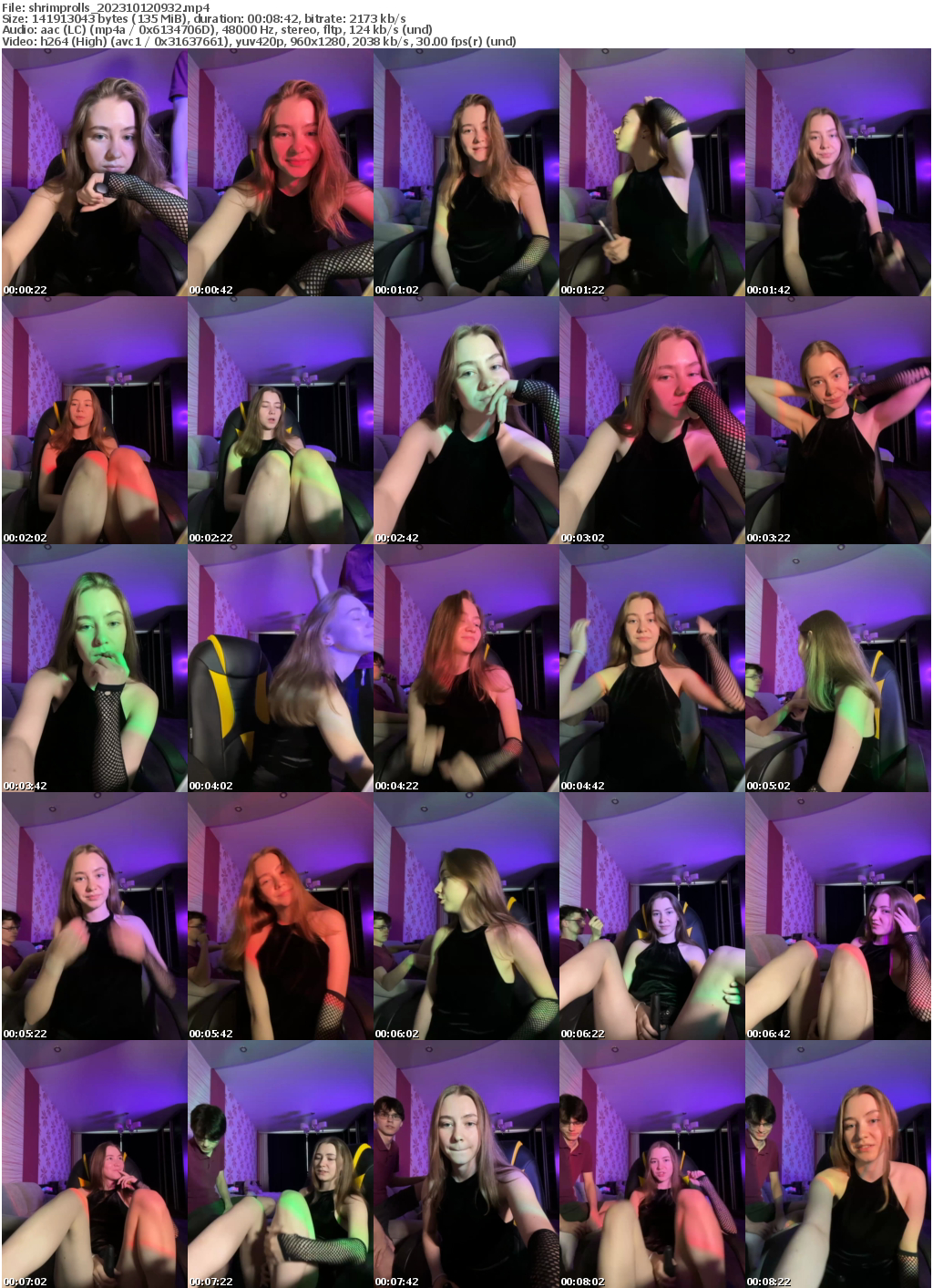 Preview thumb from shrimprolls on 2023-10-12 @ bongacams