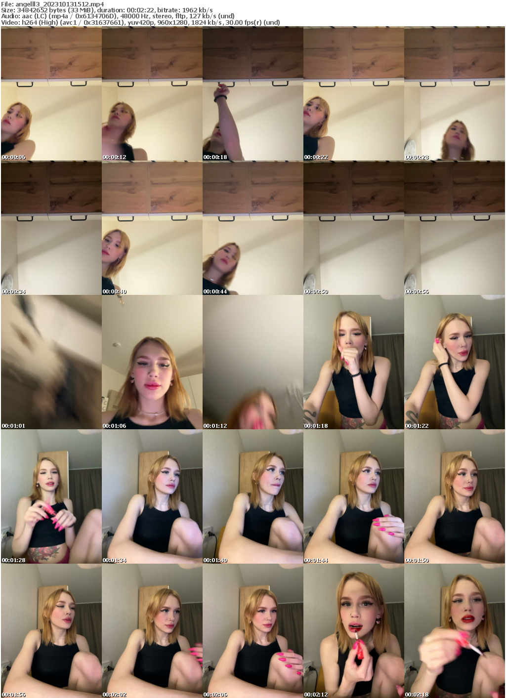 Preview thumb from angelll3 on 2023-10-13 @ bongacams