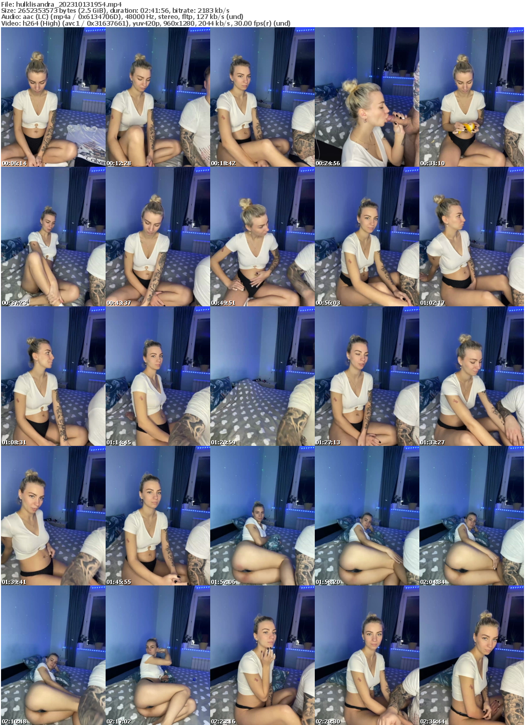 Preview thumb from hulklisandra on 2023-10-13 @ bongacams