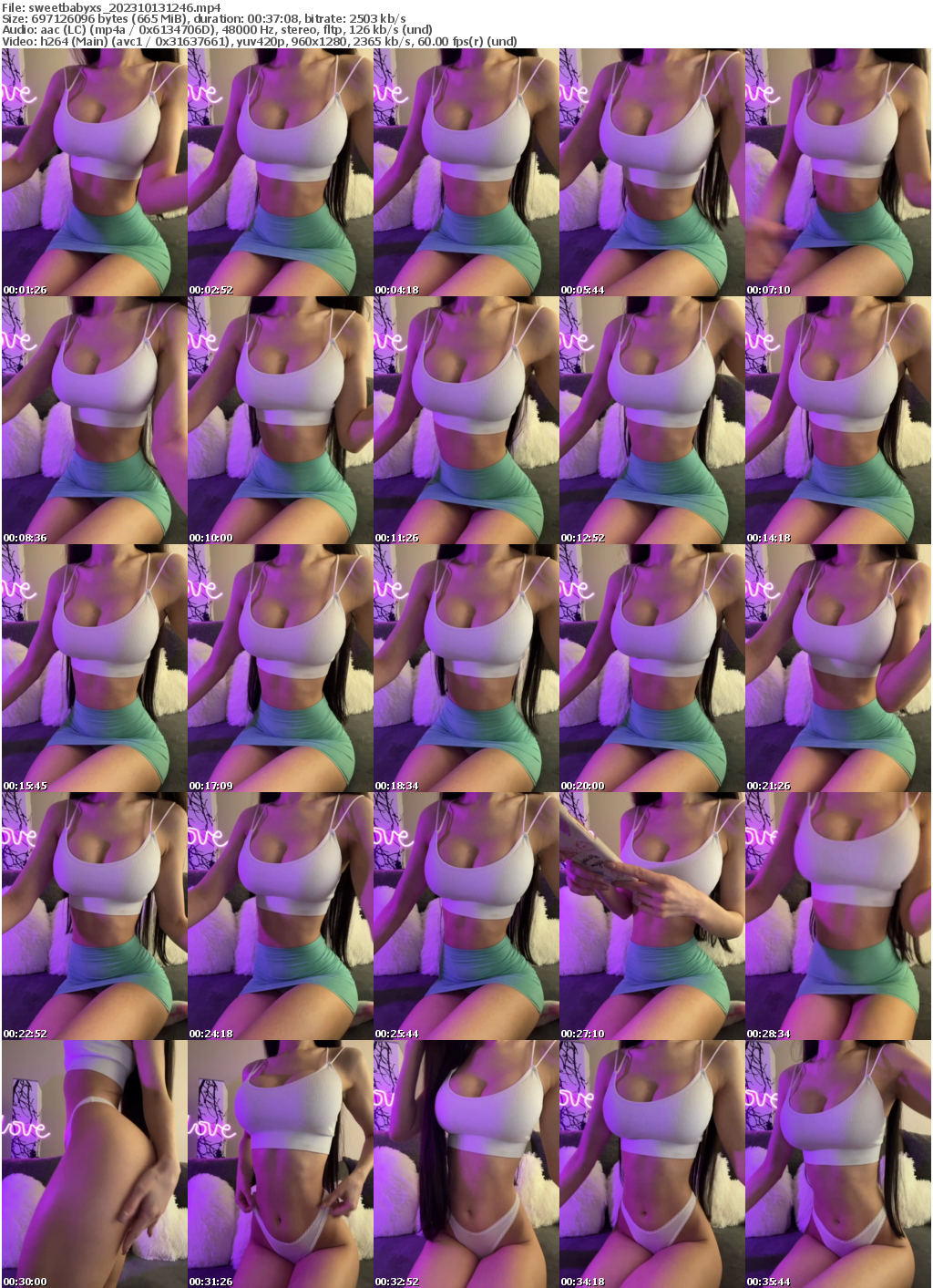 Preview thumb from sweetbabyxs on 2023-10-13 @ bongacams