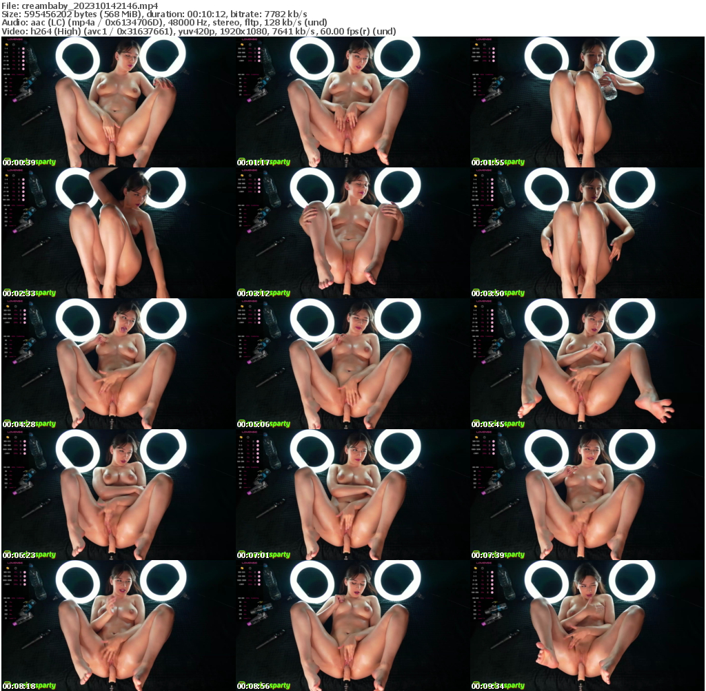 Preview thumb from creambaby on 2023-10-14 @ bongacams