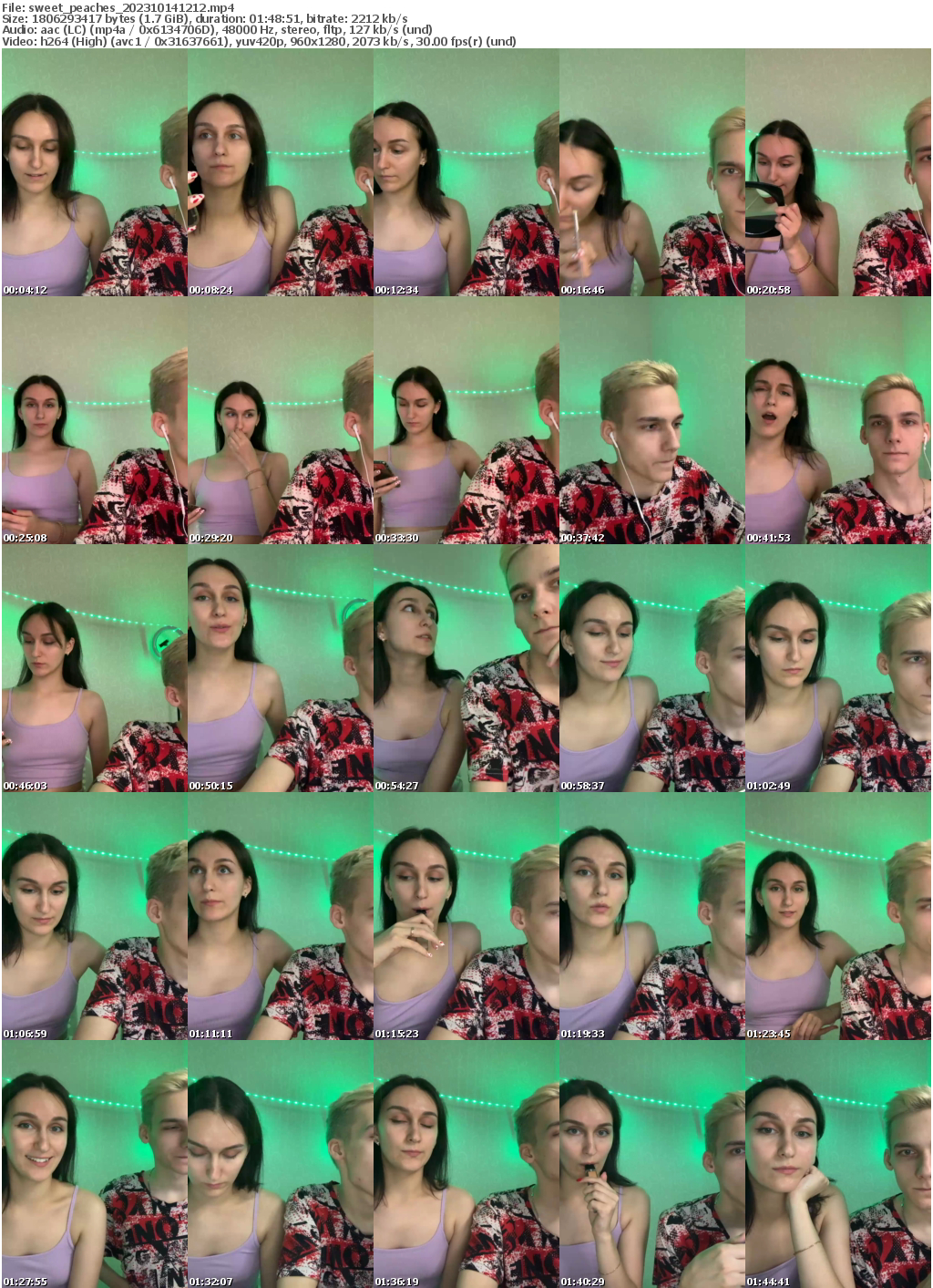 Preview thumb from sweet_peaches on 2023-10-14 @ bongacams