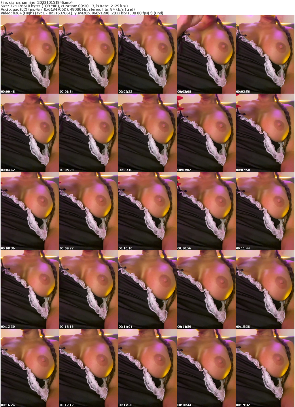 Preview thumb from dianacharming on 2023-10-15 @ bongacams