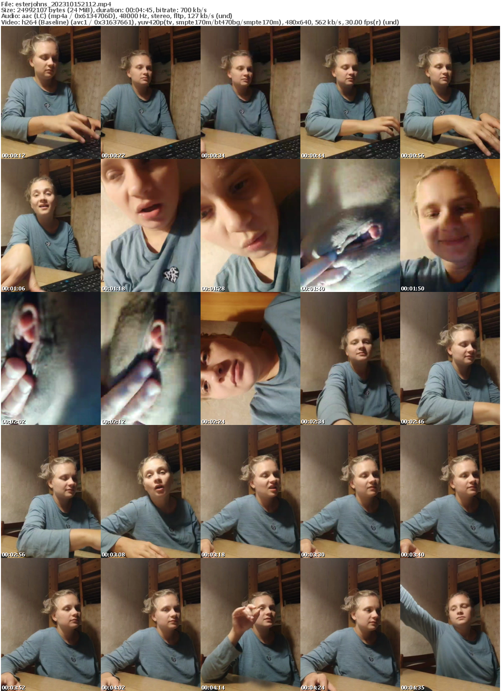 Preview thumb from esterjohns on 2023-10-15 @ bongacams