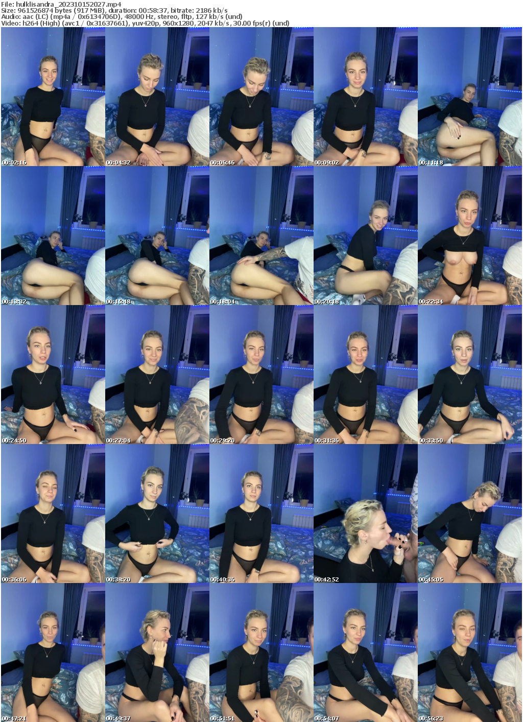 Preview thumb from hulklisandra on 2023-10-15 @ bongacams